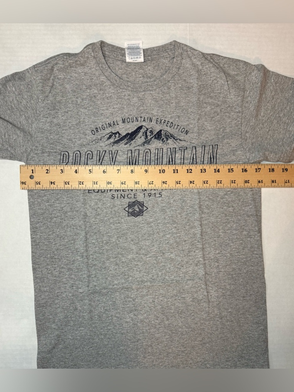 Rocky Mountain National Park RMNP Colorado Graphic Short Sleeve Tee Gray - Picture 5 of 6